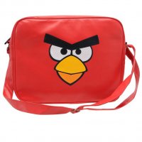 Многоцветна забавна чанта " Angry Birds character "в черно и  червено   ,внос от Англия, снимка 2 - Чанти - 28321762