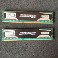 Рам RAM памет Crucial Ballistix Sport 2x4GB 8GB DDR3 1600Mhz  , снимка 1 - RAM памет - 38577614