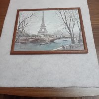 Картина с рамка Изглед от Париж, снимка 3 - Картини - 43644107