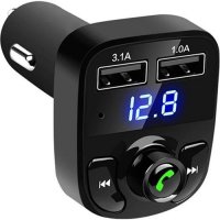 Bluetooth FM предавател X8 за ползване в автомобил, снимка 2 - Друга електроника - 28726711