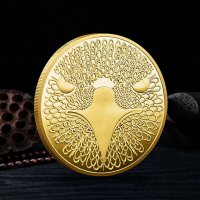 1 Биткойн цент Орел / 1 Bitcoin cent Eagle - Gold, снимка 3 - Нумизматика и бонистика - 38044738