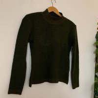 Зелена блуза xs/s, снимка 3 - Блузи с дълъг ръкав и пуловери - 39094918