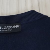 DOLCE & GABBANA Wool Italy Mens Size 52/L НОВО! ОРИГИНАЛ! Мъжкo Вълнeно тънко Пуловерче!, снимка 13 - Пуловери - 43215789