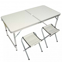 Комплект – Сгъваема маса и 4 стола, снимка 3 - Къмпинг мебели - 32096663