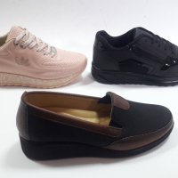 Дамски обувки VANETTI -ОРТОПЕДИЧНИ,черни с кафяви мотиви модел 113290, снимка 1 - Дамски ежедневни обувки - 32317021