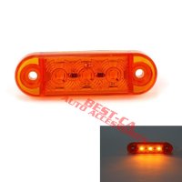 3 LED мини оранжеви габаритни светлини габаритни светлини 12V 24V подходящи за ремаркета, камиони, снимка 1 - Аксесоари и консумативи - 43967168