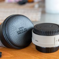 Телеконвертор Canon extender EF 1.4 II, снимка 3 - Обективи и филтри - 43683332