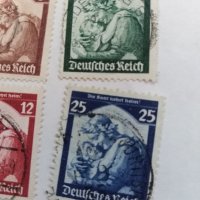 Пощенска марка - 4бр-Германия райх 1935, снимка 3 - Филателия - 40004437