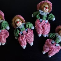 Порцеланови винтаж кукли, клоуни, снимка 1 - Статуетки - 42969814