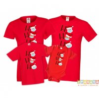 Коледни тениски Ho Ho Hо Дядо Коледа Елен Снежен човек с маски, снимка 1 - Тениски - 35071963