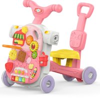 Проходилка 4 в 1 Sweet Escape Pink, снимка 3 - Детски велосипеди, триколки и коли - 43957469