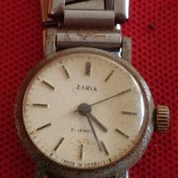 Стар дамски часовник ZARIA 17 JEWELS оригинална верижка за колекционери 41732, снимка 1 - Други ценни предмети - 43786983