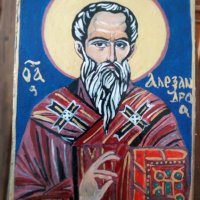 Икона на свети Александър, снимка 2 - Икони - 37731560