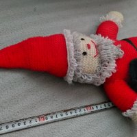 Голям плетен дядо Коледа Амигуруми, снимка 2 - Плюшени играчки - 38832534