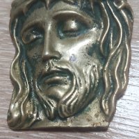 Исус Христос  глава от бронз, снимка 1 - Антикварни и старинни предмети - 43426642