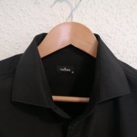 Черна мъжка риза TUDORS XL в отлично състояние, снимка 1 - Ризи - 43711390