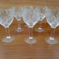 кристални чаши за вино руски кристал, снимка 9 - Антикварни и старинни предмети - 25450012