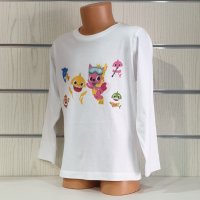 Нова детска блуза с дълъг ръкав и дигитален печат Baby Shark, снимка 6 - Детски Блузи и туники - 38484109