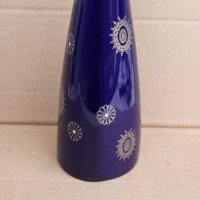 Порцеланова Немска ваза цвят кобалт, снимка 5 - Антикварни и старинни предмети - 44050241