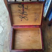 Старо българско дървено куфарче от 1944 година, снимка 2 - Други ценни предмети - 39672067