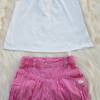 Туника H&M и къси панталони 6-9 месеца, снимка 1 - Комплекти за бебе - 32539511
