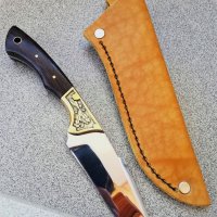 Ръчно изработен ловен нож от марка KD handmade knives ловни ножове , снимка 2 - Бюра - 32579005