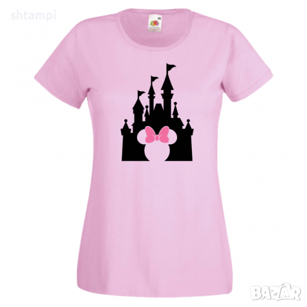 Дамска тениска Minnie Head Disney Castle Подарък,Изненада,Рожден ден,, снимка 1
