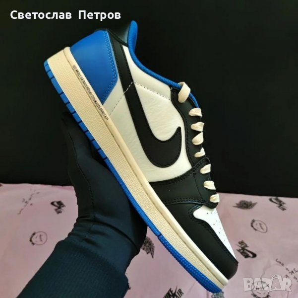 Нови Оригинални Nike Low 1 Travis Scott Fragments Cactus Jack Найк размер 43 номер 43 Обувки Air, снимка 1