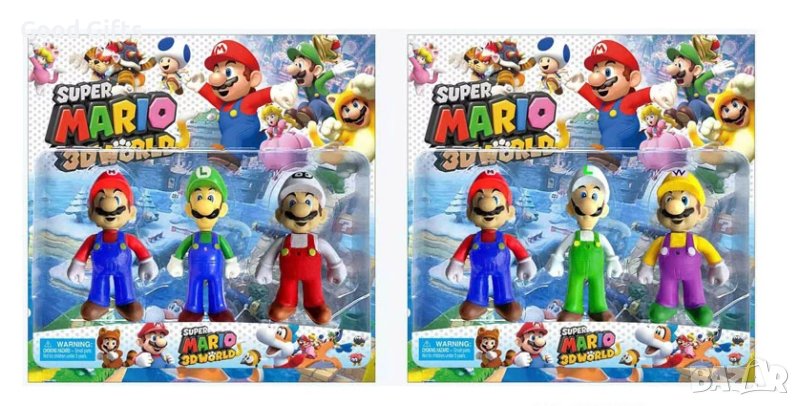 3 броя комплект Фигурки Супер Марио, снимка 1