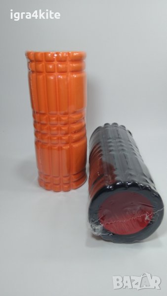  Оранжеви FOAM ROLLER 33х14 масажна ролка за йога и тренировки / Фоумролер, снимка 1