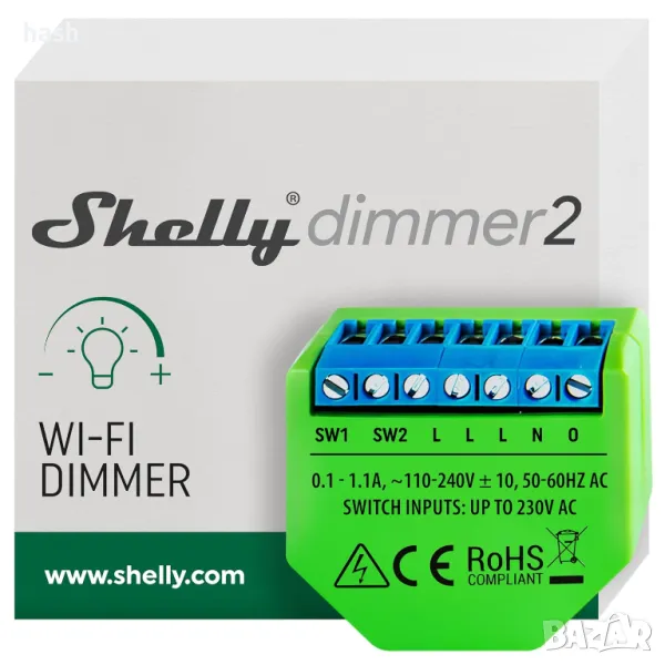 Wi-Fi Smart Shelly Dimmer 2, 262184, снимка 1