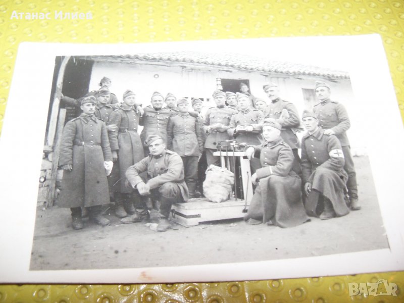 Стара снимка-картичка войници, снимка 1