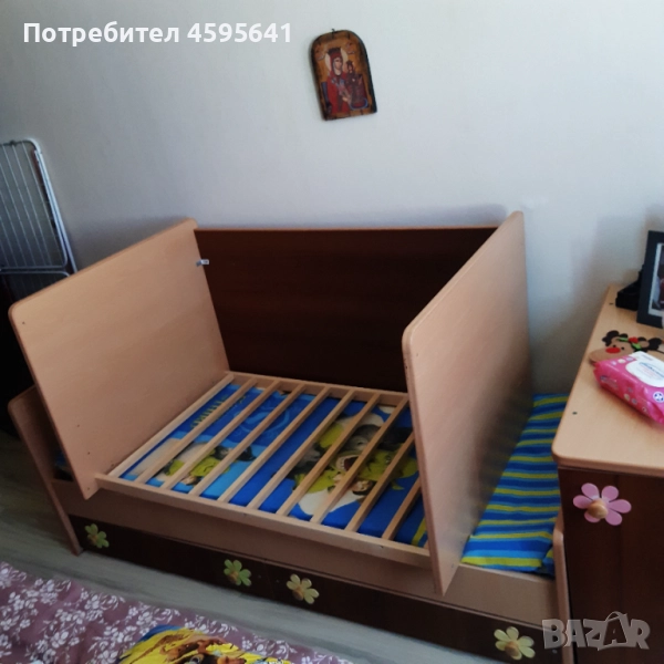 Детско легло с матрак, снимка 1