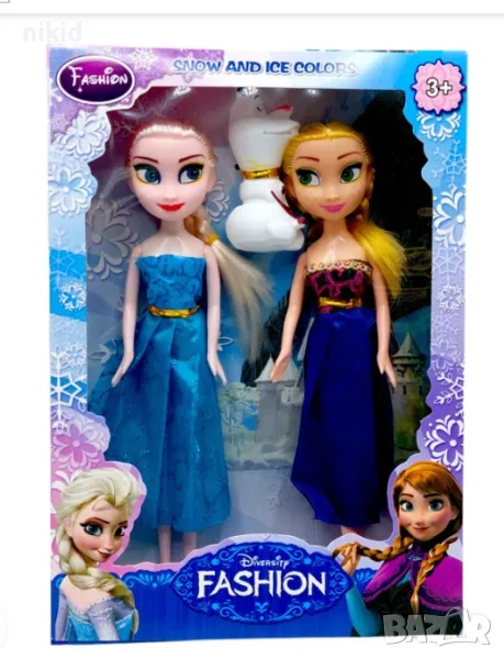 Елза и Анна замръзналото кралство Frozen кукли кукла играчки пластмасови, снимка 1