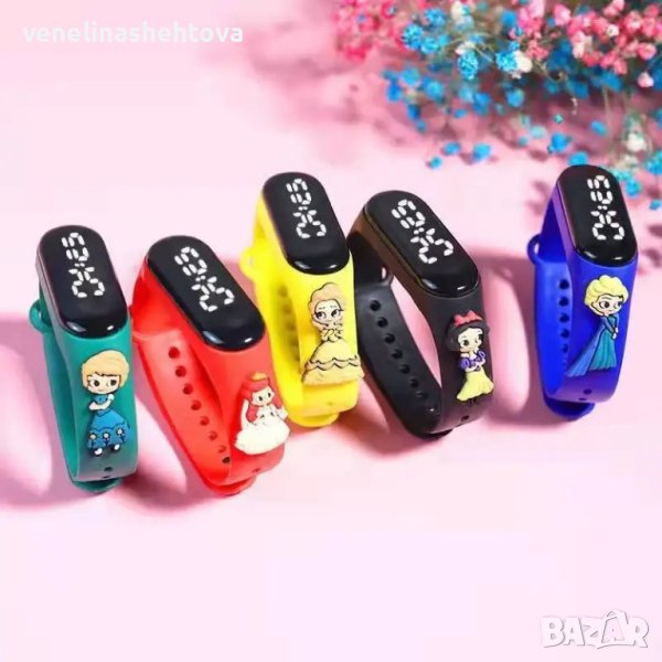 Детски LED часовници Елза Ана Снежанка , снимка 1