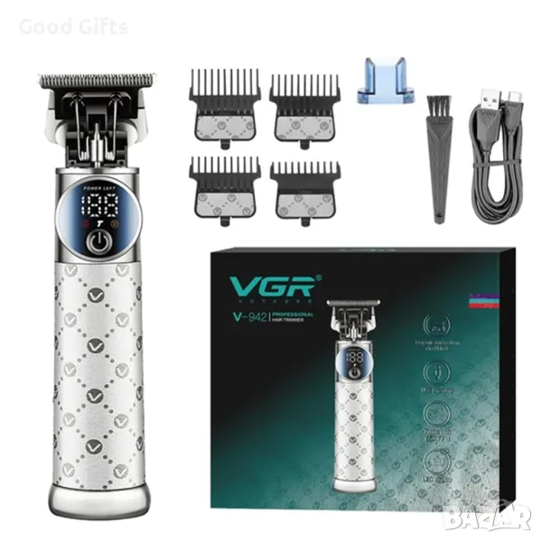 Машинка за подстригване VGR V-942 – Мощен тример с луксозен дизайн и Turbo режим, снимка 1
