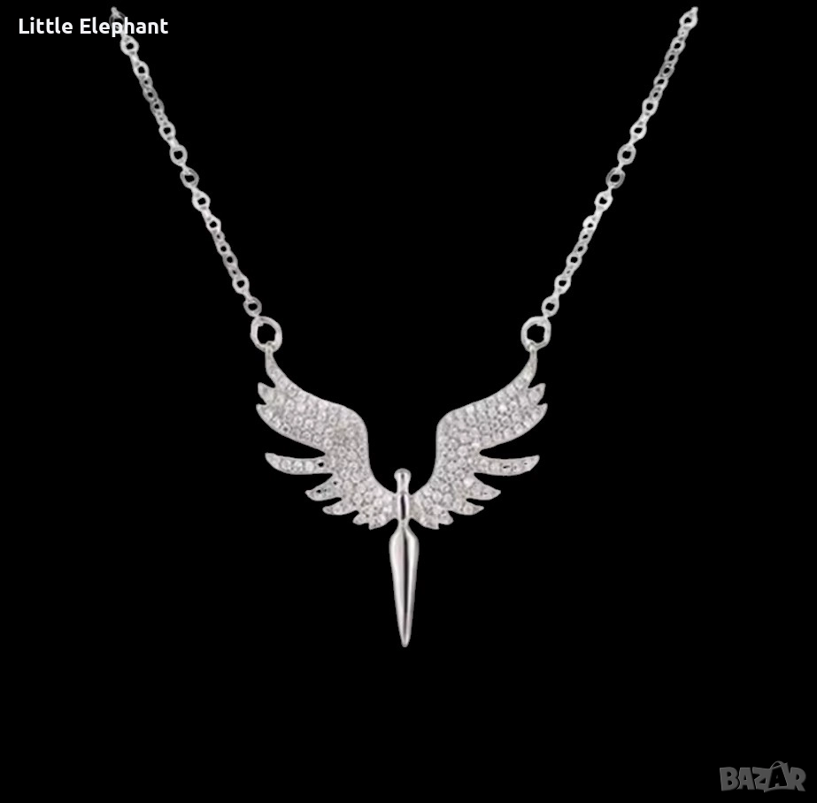 Pre order Колие "Temperament jewelry",ангелски крила,колекция"Faith"/ново, снимка 1