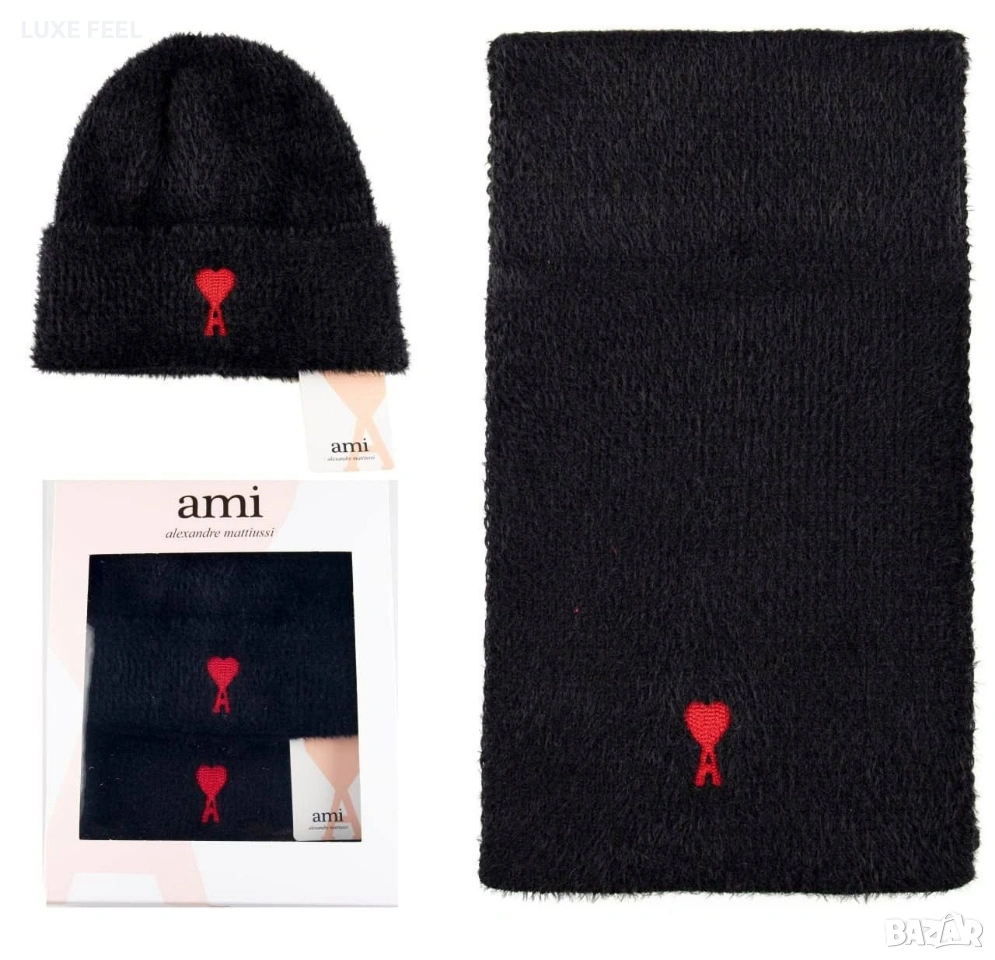 Дамски Шапка + Шал ⚜️ AMI , снимка 1