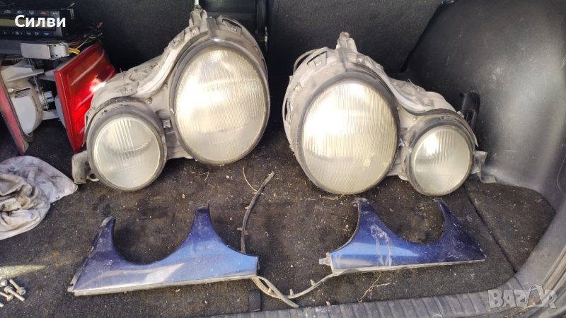 Фарове за Мерцедес Е класа В210 от Mercedes E class W210 лайсни ляв десен фар лайсна под фар, снимка 1