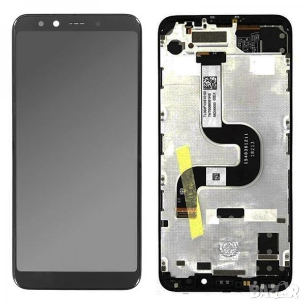 LCD Дисплей за Xiaomi Mi A2 / Mi 6X (2018) / 5606100530B6 / Тъч скрийн / Рамка / Черен / Service pac, снимка 1