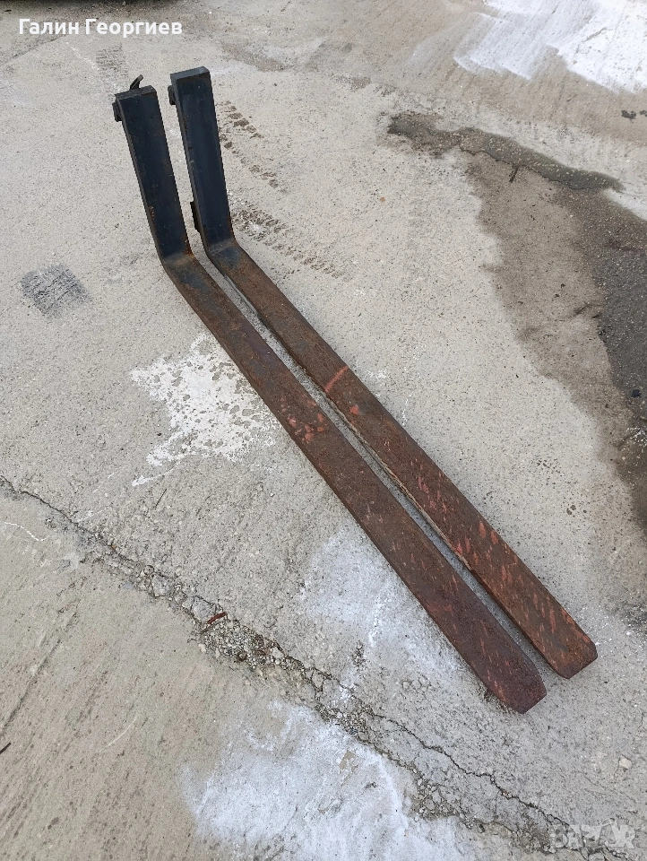 Вилици за мотокар 160 см - 2 броя, снимка 1