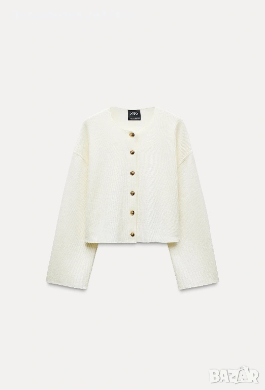 Жилетка Zara кремав цвят, снимка 1