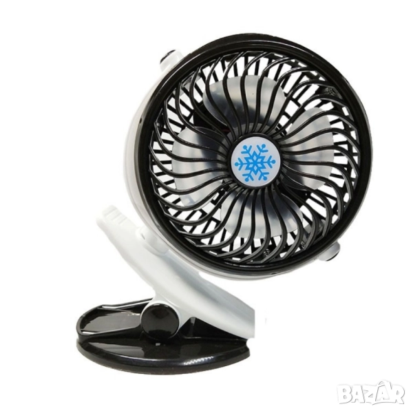 Вентилатор с USB захранване и щипка, снимка 1