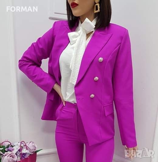 УНИКАЛНО сако в цвят циклама, снимка 1