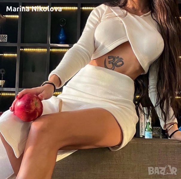 Комплект кашмир с дълбока цепка, снимка 1