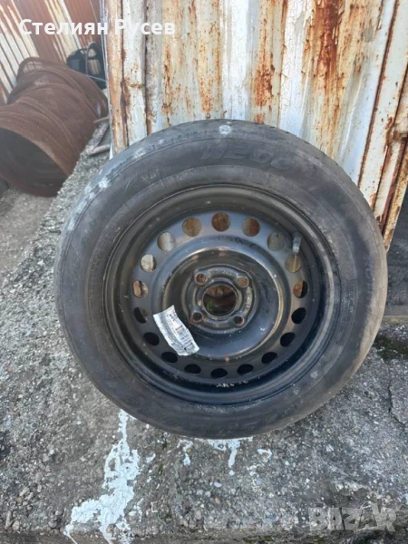 резервна джанта с гума за  opel corsa C джанти 4x100 r14 - 14 цола -НЕ Е патерица -цена 25лв - 4 x 1, снимка 1