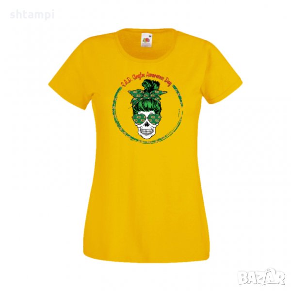 Дамска тениска Свети Валентин Skull Valentine's 13, снимка 1