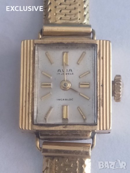 Златен Швейцарски часовник AVIA  18к злато, снимка 1