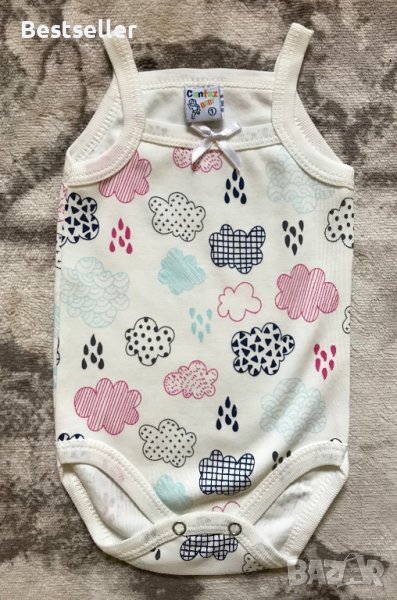 Боди Потник с тънка презрамка за БЕБЕ МОМИЧЕ, снимка 1