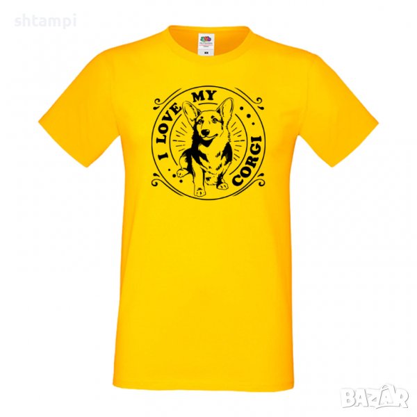 Мъжка тениска I Love My Corgi Dog,Куче, животно,подарък,изненада, снимка 1